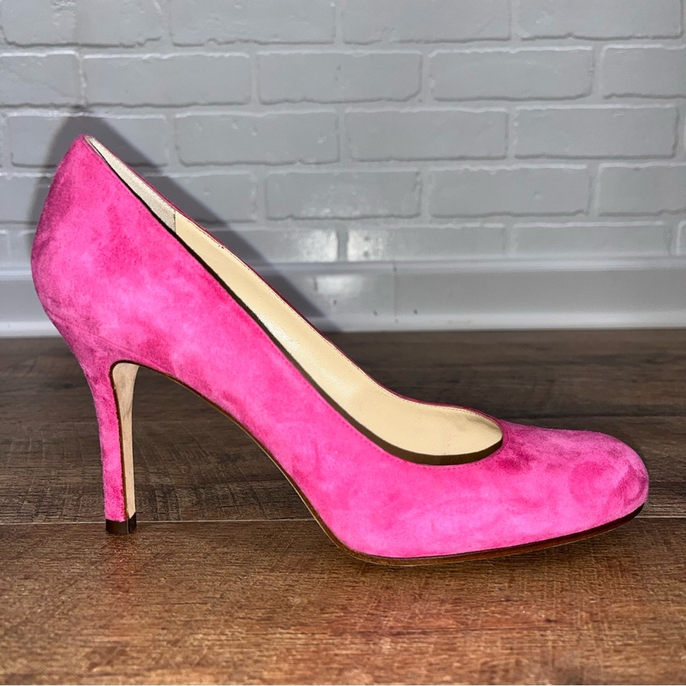 Kate Spade New York Pink Suede Heels - Picture 3 of 12